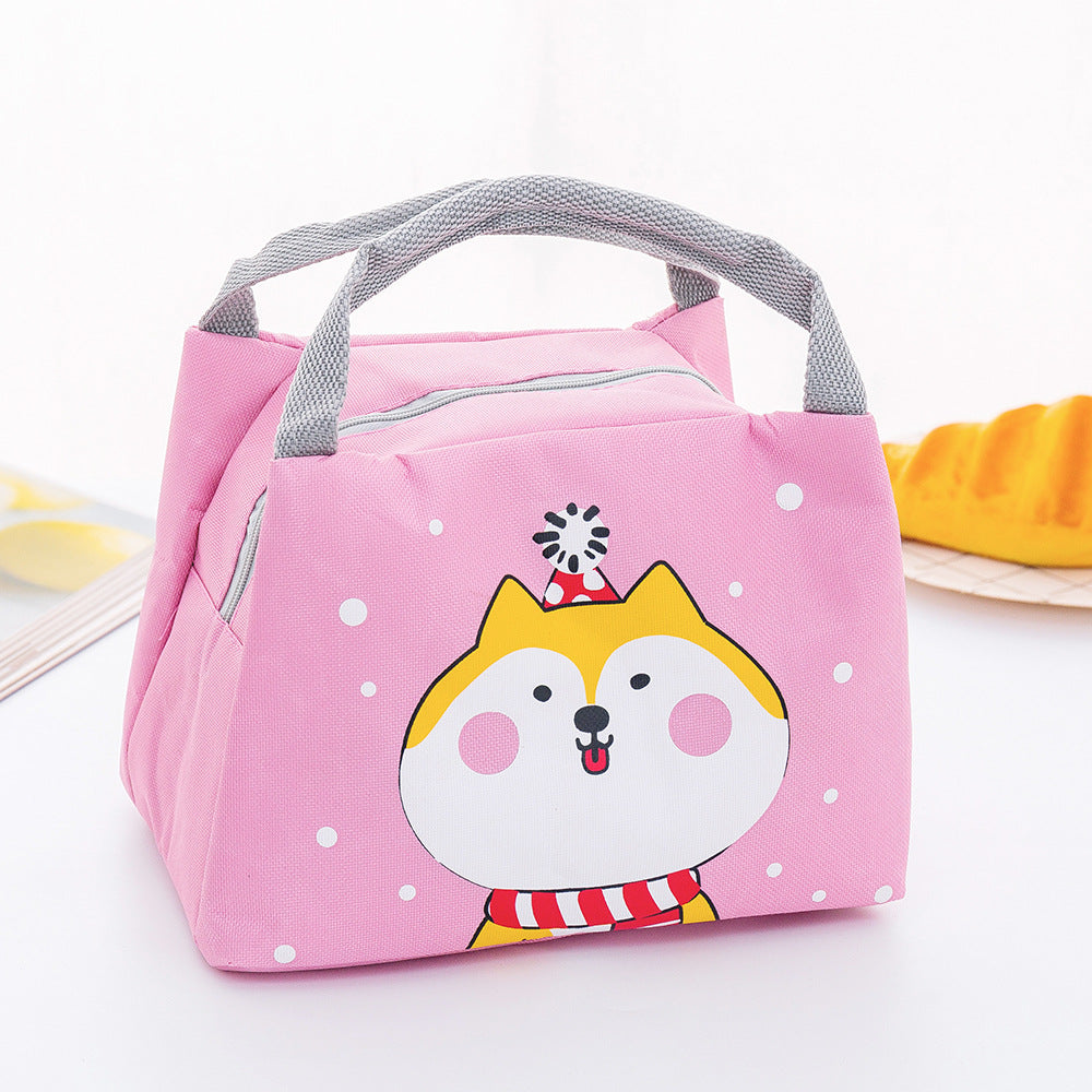 Insulated Lunch Tote with Fox Print