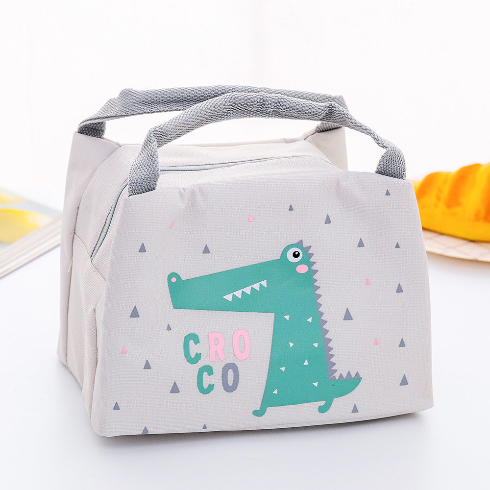 Insulated Lunch Tote with Fox Print