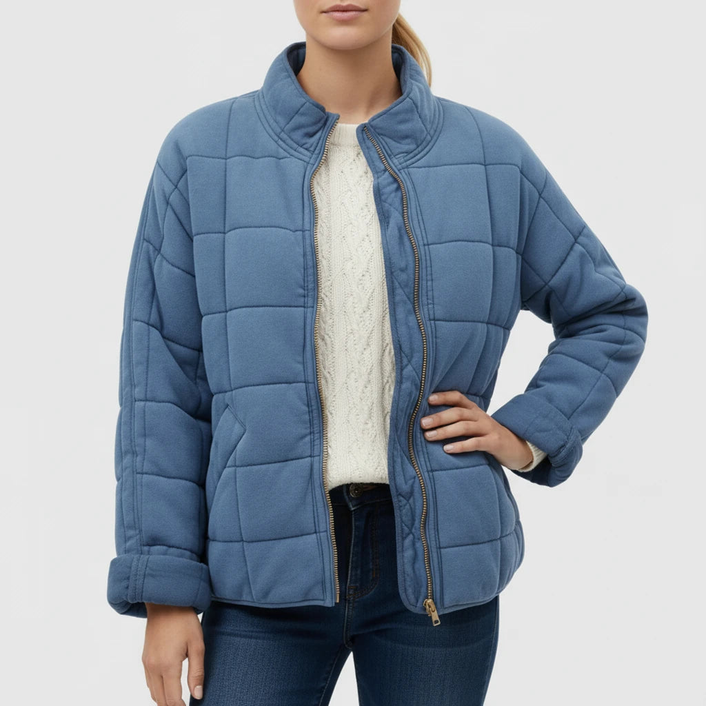 Women's Quilted Bomber Jacket