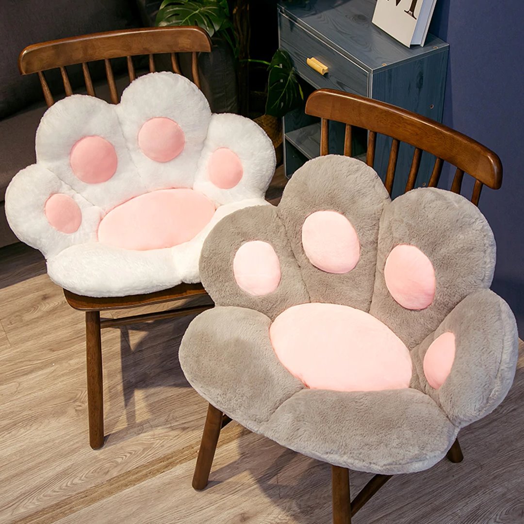 Kawaii Cute Pastel Paw Seat Cushion