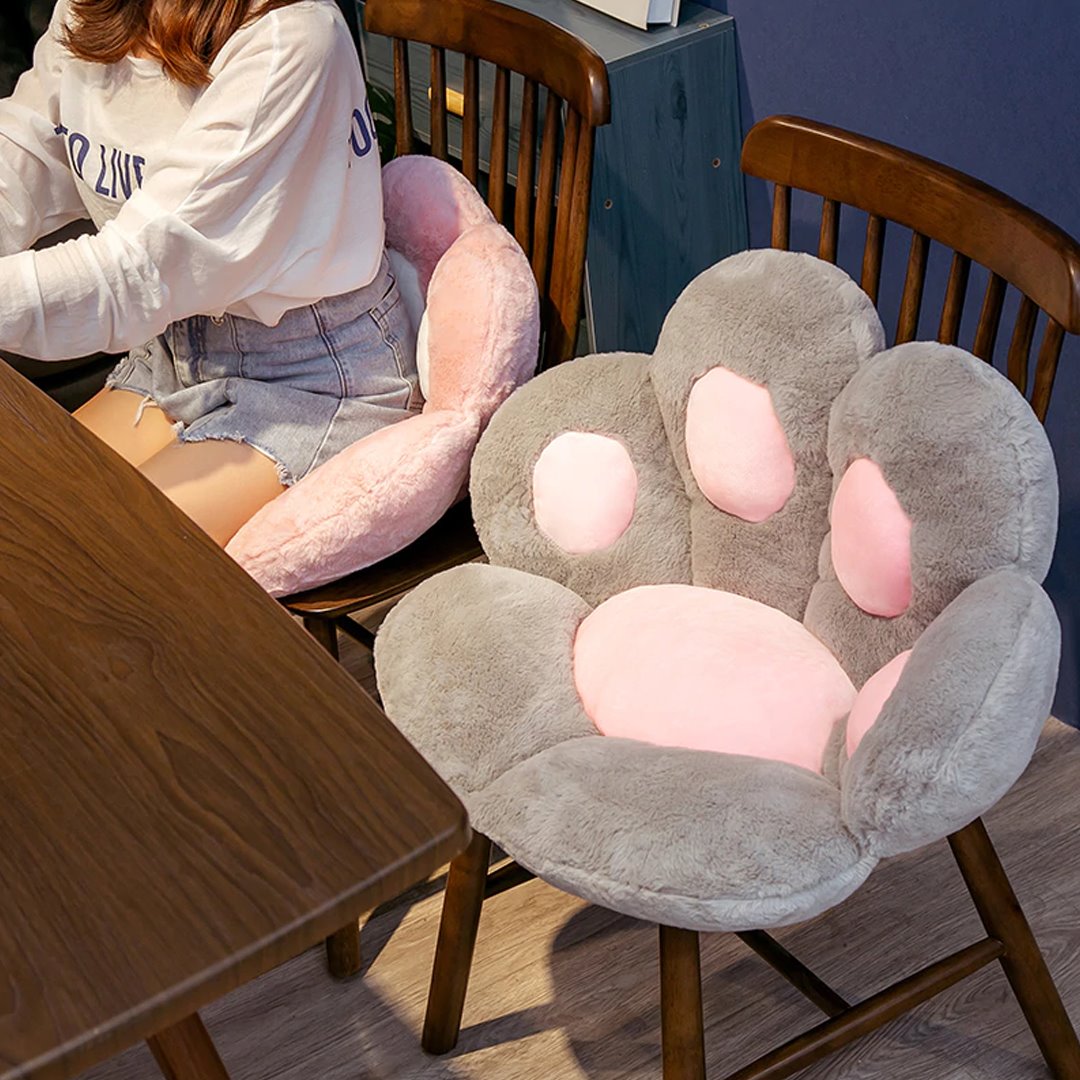 Kawaii Cute Pastel Paw Seat Cushion
