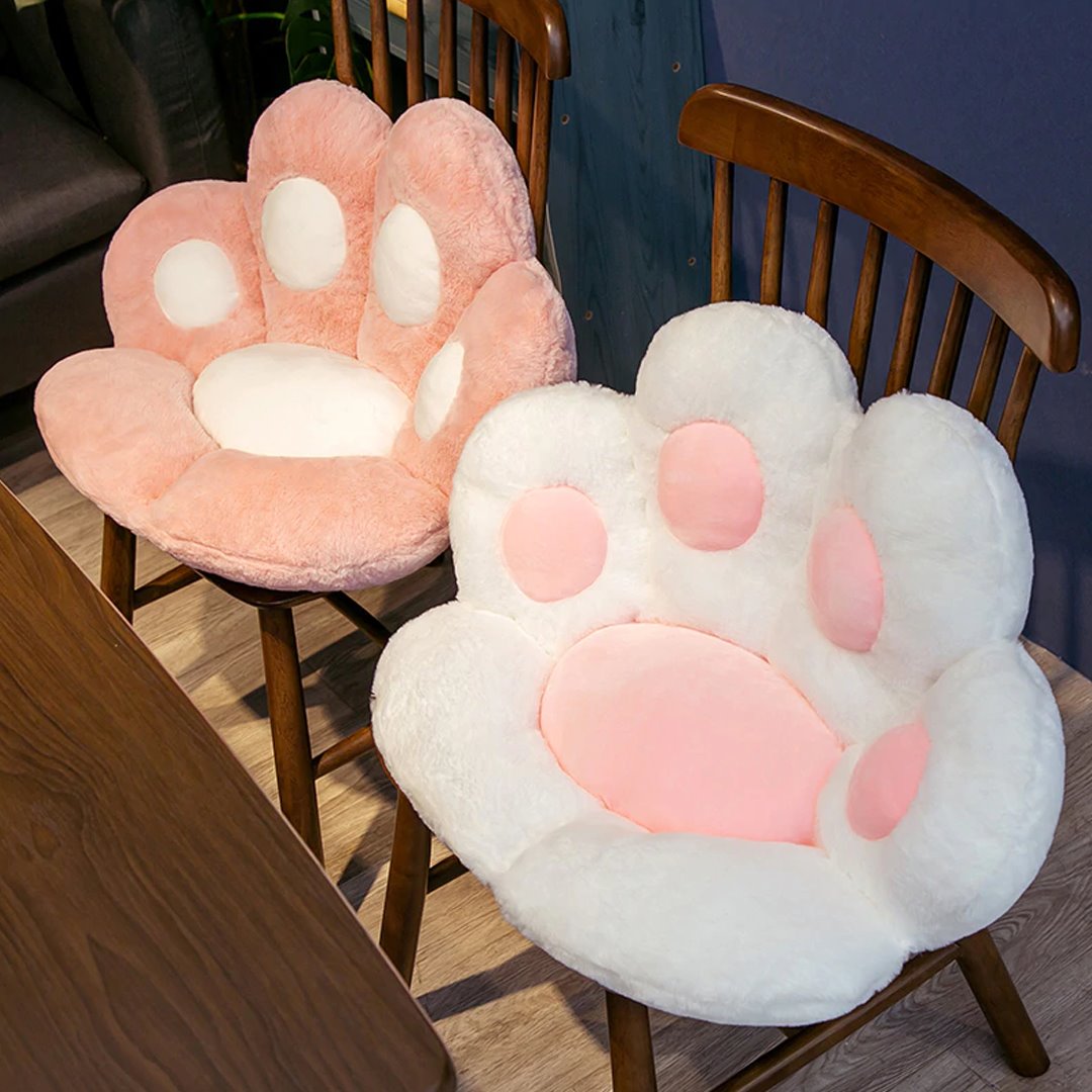 Kawaii Cute Pastel Paw Seat Cushion