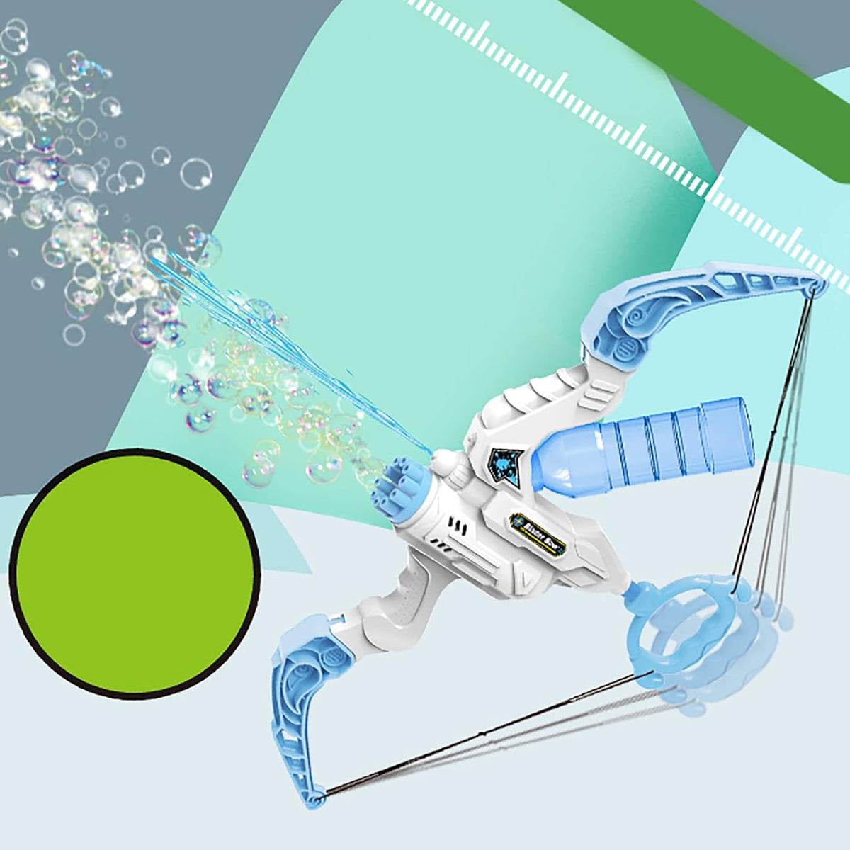 Kids Outdoor 2-in-1 Bow Bubble Machine Water Blaster Toy