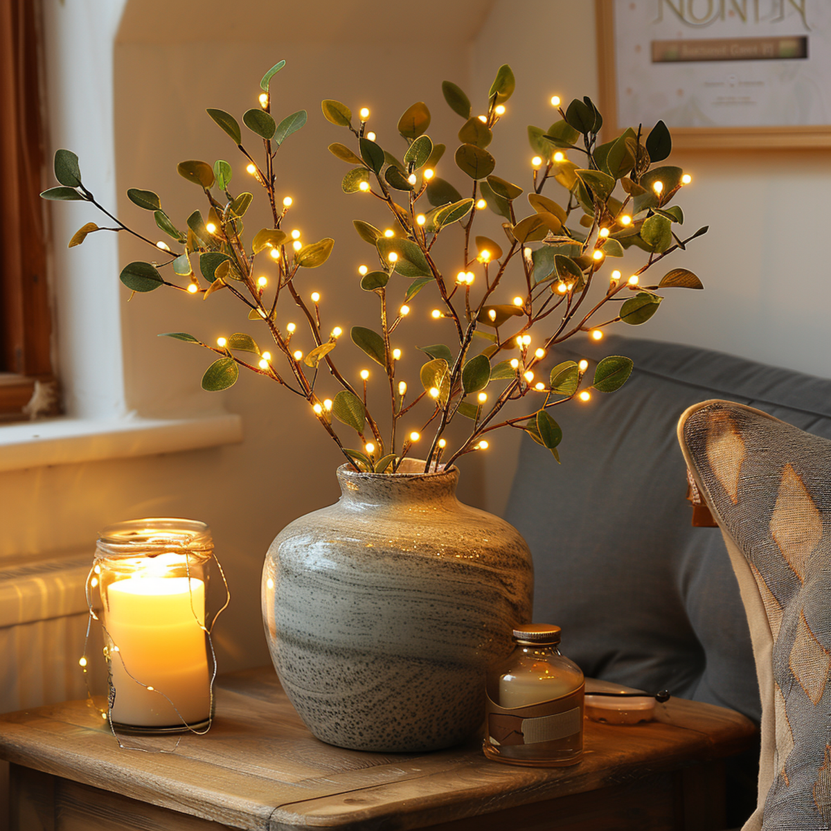 LED Fairy Light Olive Branch