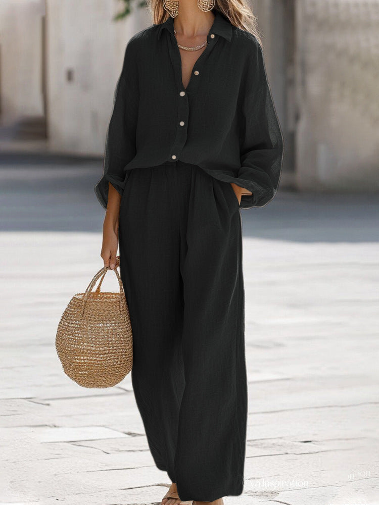 Light Linen Set for Women Niropi