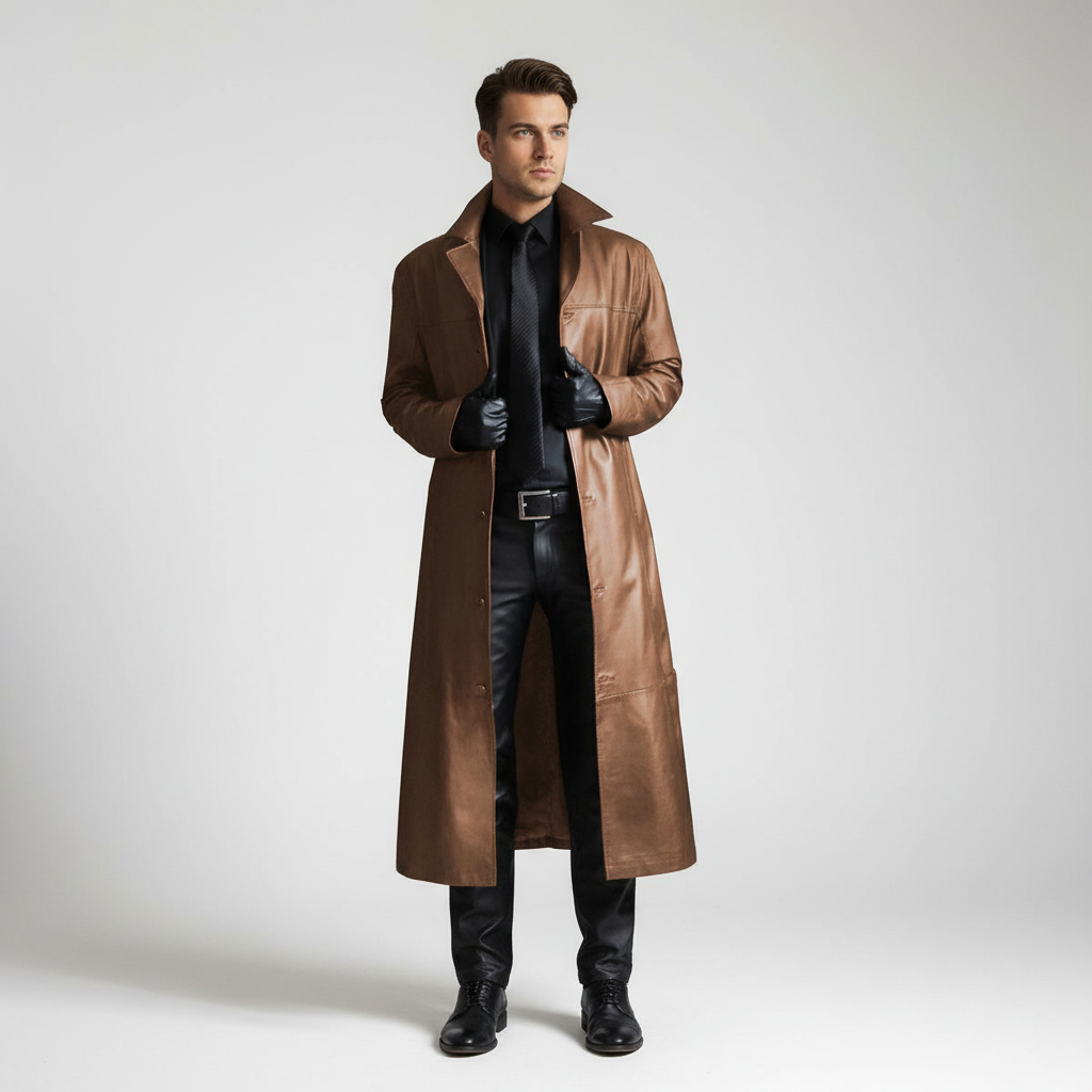 Long Leather Coat
