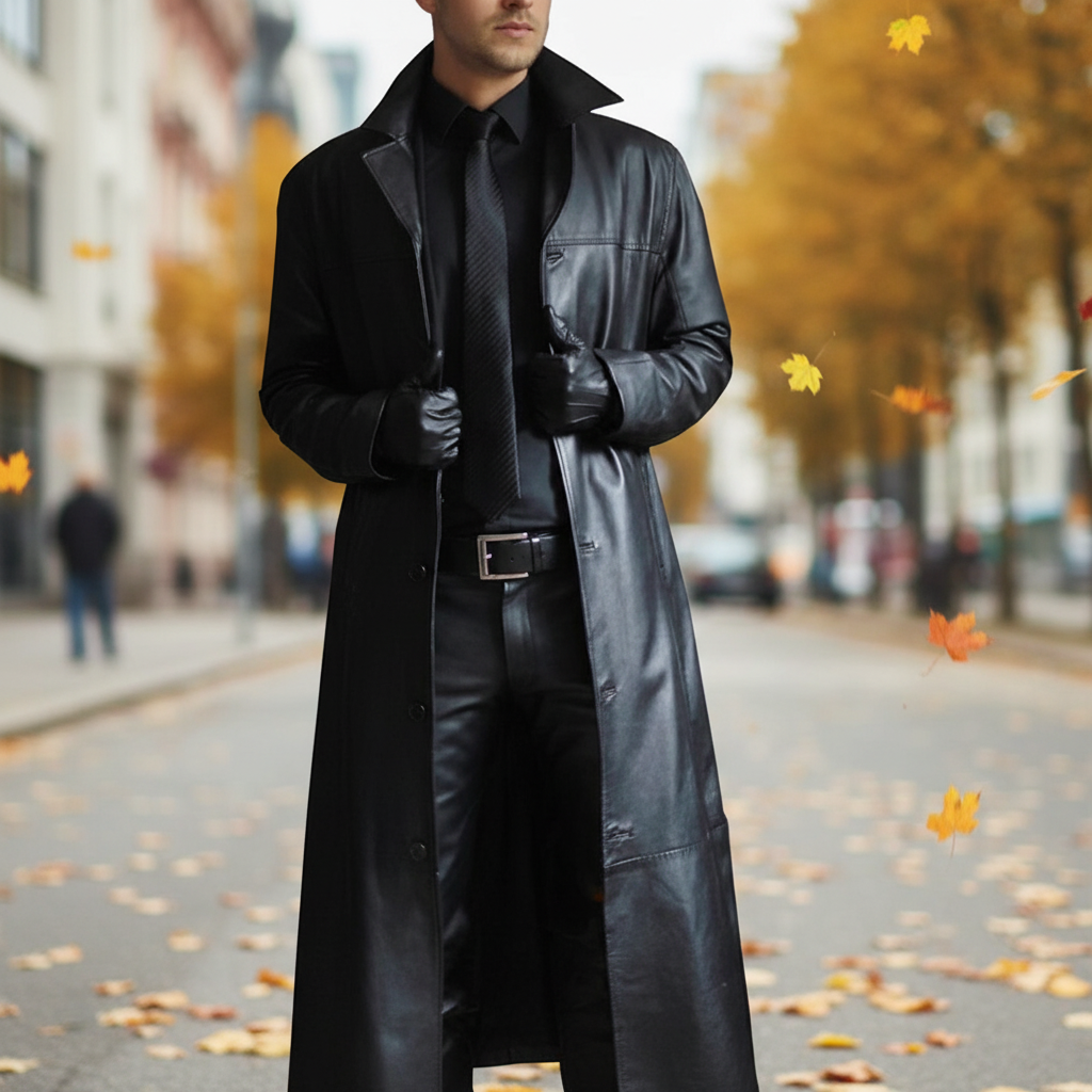 Long Leather Coat