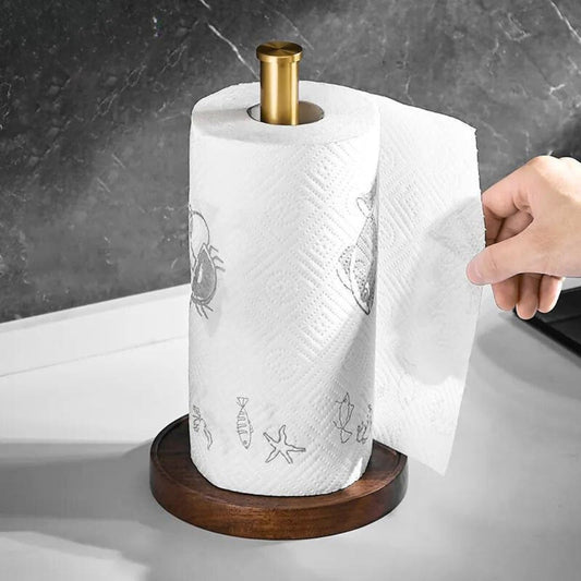 Luxury Paper Towel Holder – Handmade Walnut Design for a Stylish Kitchen
