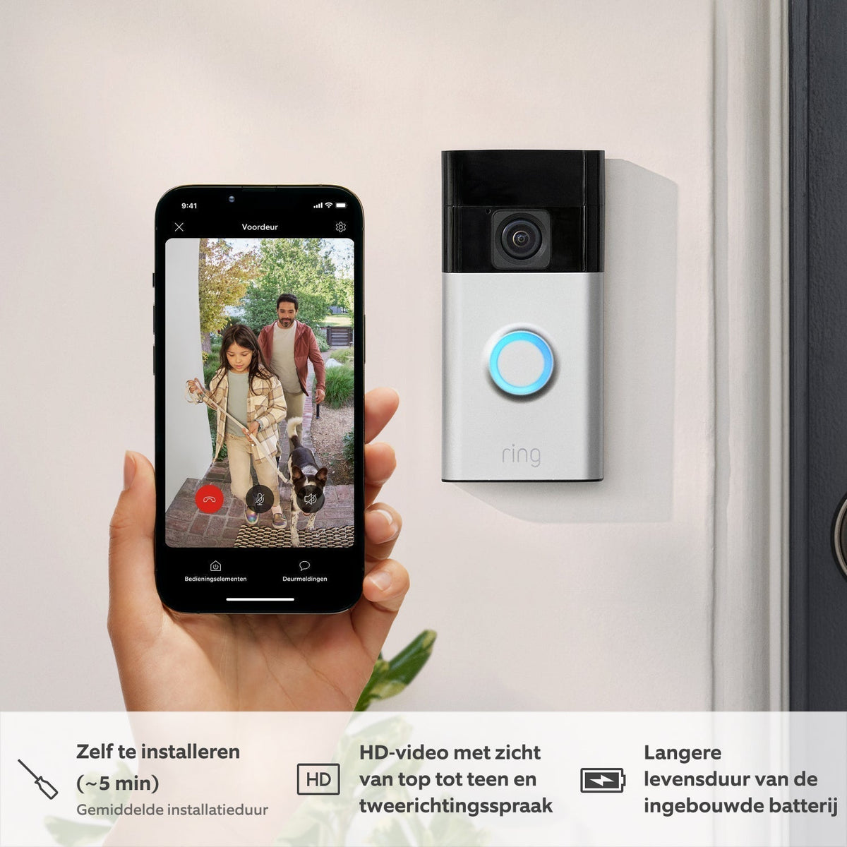 Luxury Video Doorbell - Wireless with Battery | 1080p HD