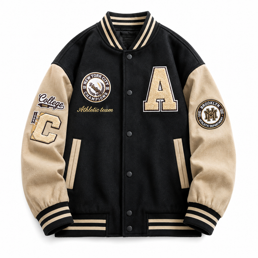 Men's Bomber Jacket with Button Closure & Side Pockets - Long-Sleeve Casual Jacket for Everyday Wear, Commuting & Seasonal Layering