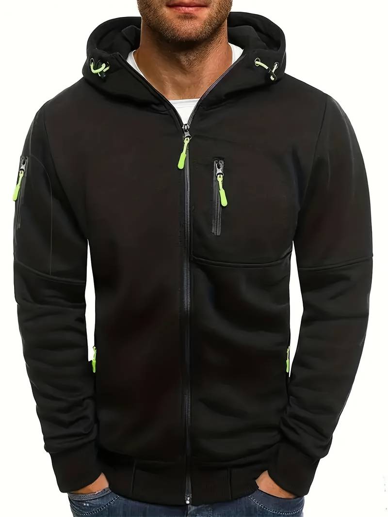 Men's Casual Hoodie with Comfortable Fit and Stylish Details