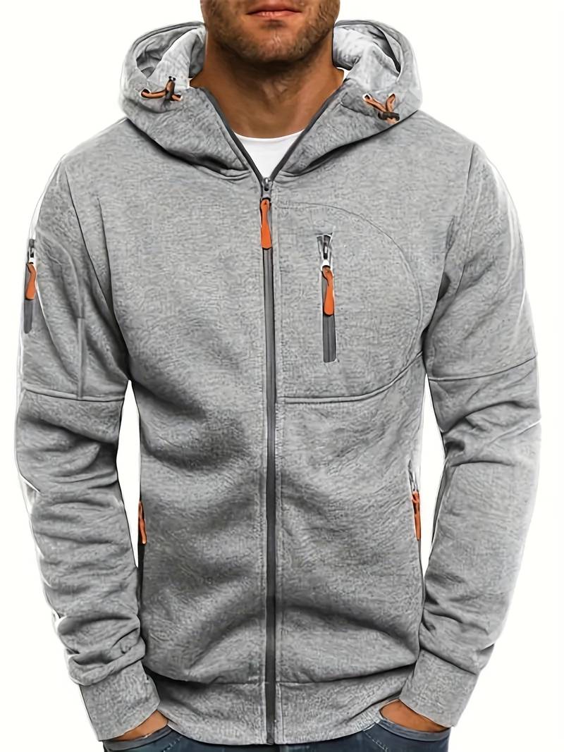 Men's Casual Hoodie with Comfortable Fit and Stylish Details