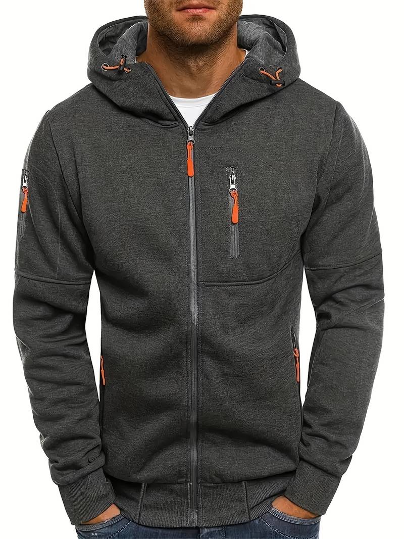 Men's Casual Hoodie with Comfortable Fit and Stylish Details