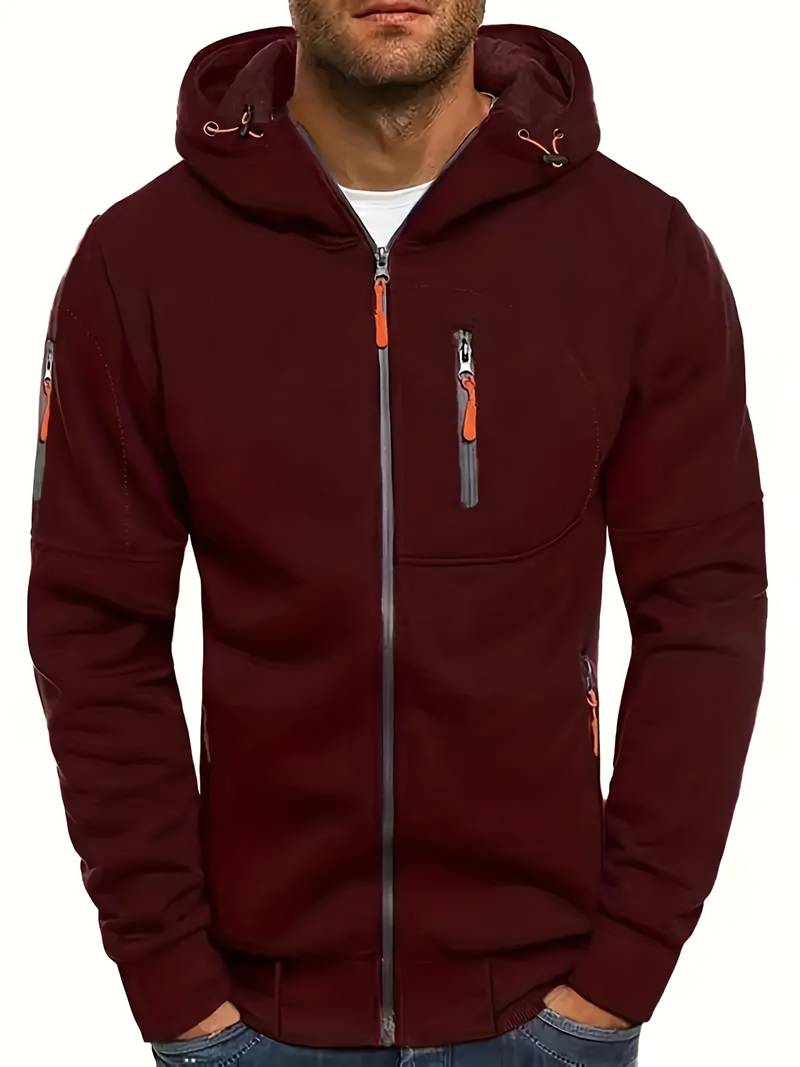Men's Casual Hoodie with Comfortable Fit and Stylish Details