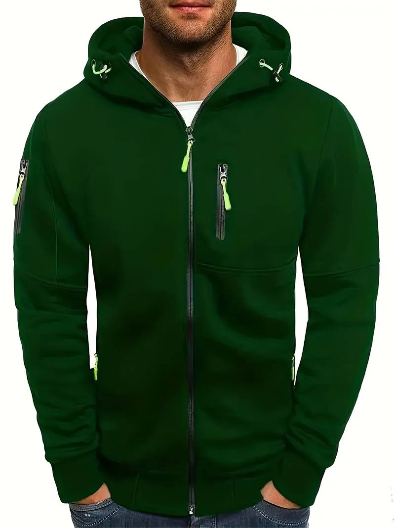 Men's Casual Hoodie with Comfortable Fit and Stylish Details