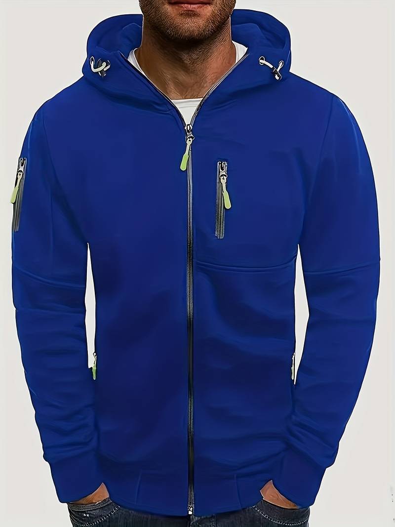 Men's Casual Hoodie with Comfortable Fit and Stylish Details