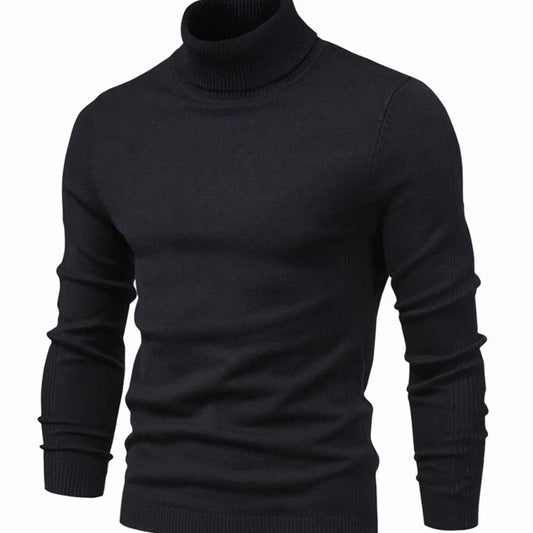 Men's Casual Slim-Fit Turtleneck Knit Sweater