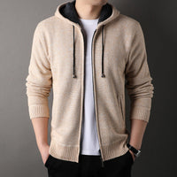 Men's Hooded Cardigan with Soft Padded Lining