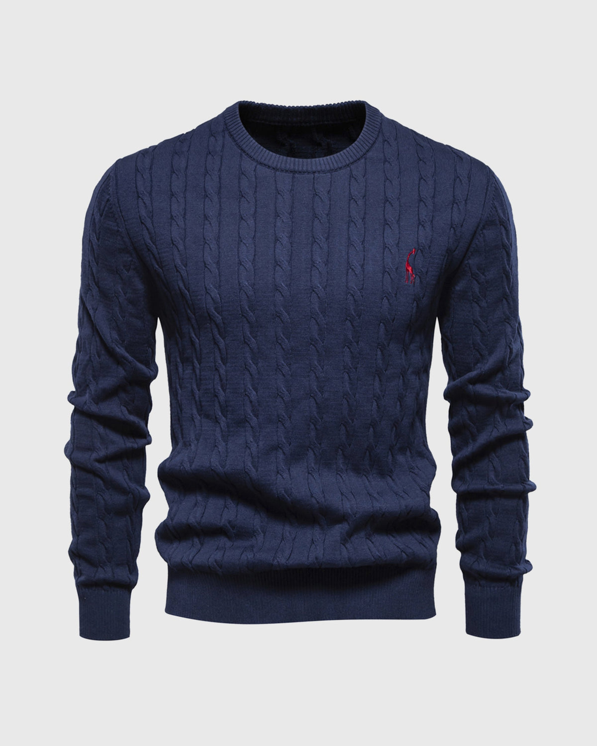 Men's Modern Cable-Knit Sweater