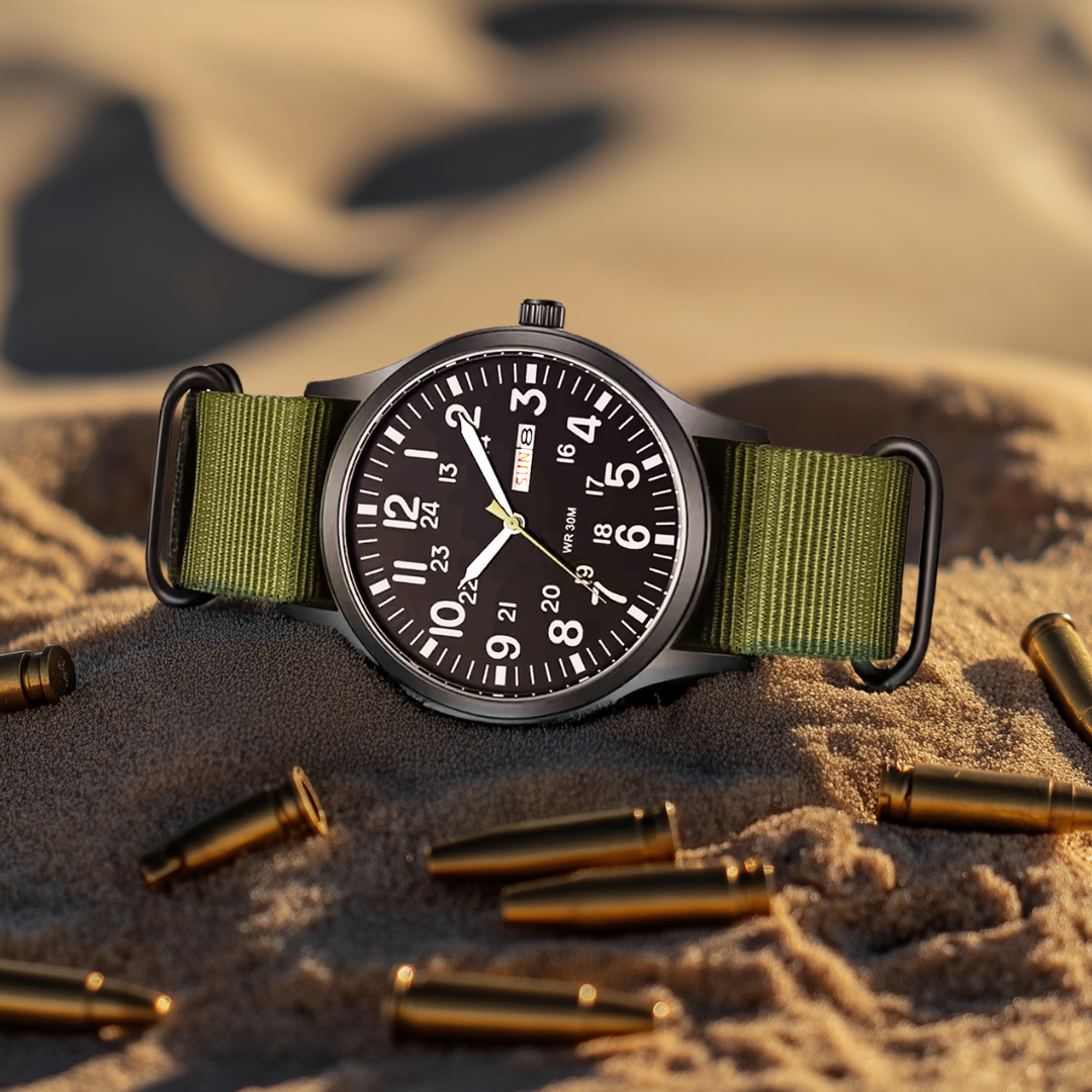 Men’s Outdoor Wristwatch Waterproof with Sapphire Glass
