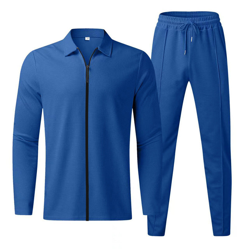Men's Tracksuit with Modern Zipper and Elastic Waistband Niropi