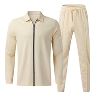 Men's Tracksuit with Modern Zipper and Elastic Waistband Niropi