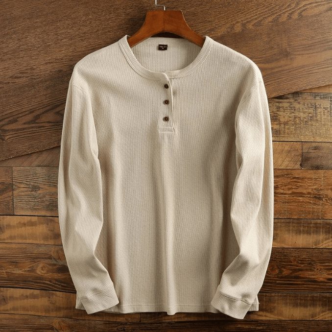 Men's Waffle-Knit Autumn Shirt