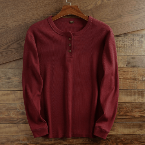 Men's Waffle-Knit Autumn Shirt