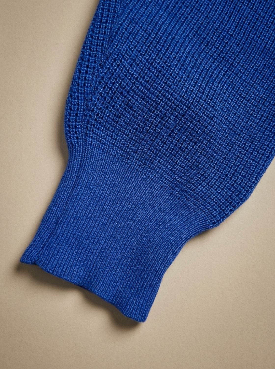Men's Waffle-Knit Button-Neck Long-Sleeve Pullover Sweater