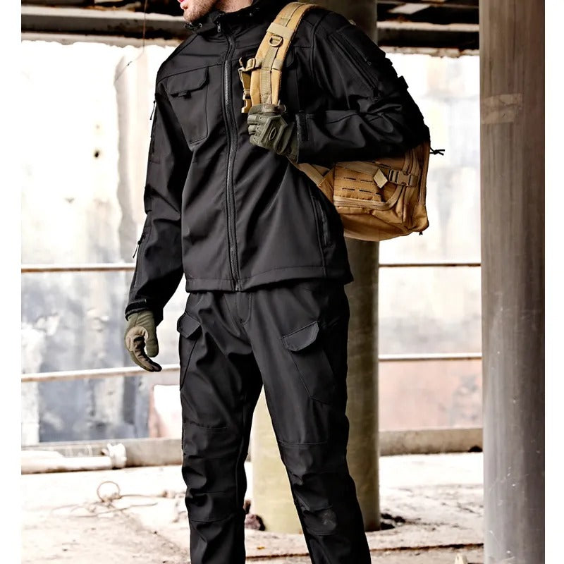 Men's Waterproof Outdoor Set with Jacket and Trousers