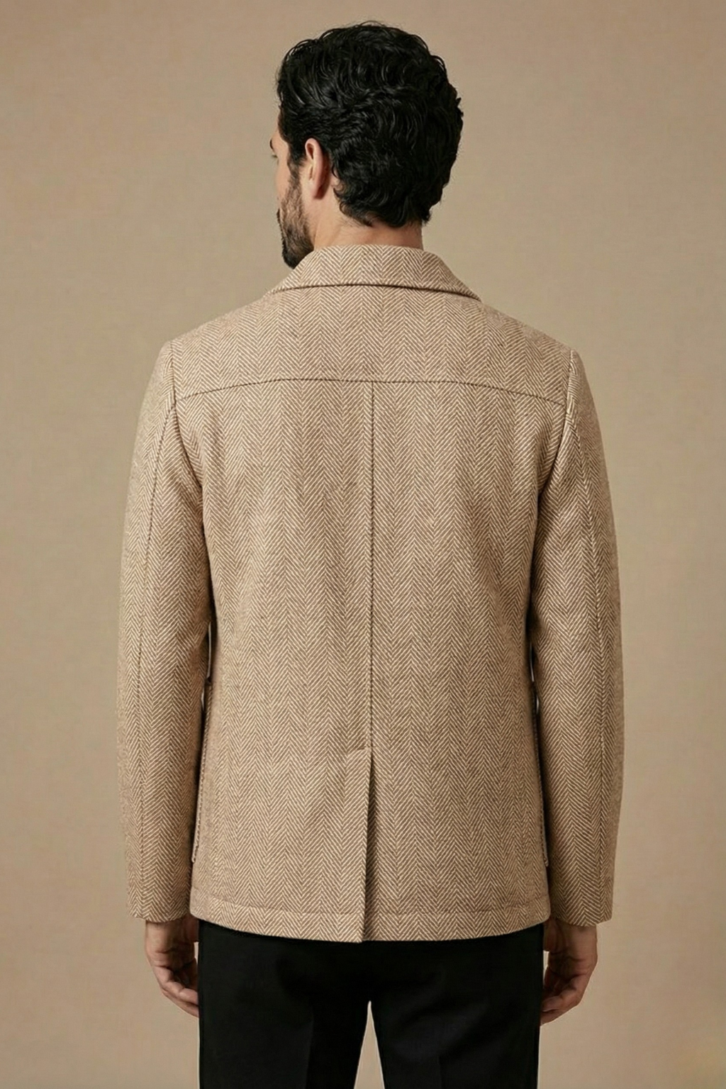 Image of Men's Button-Down Herringbone Jacket
