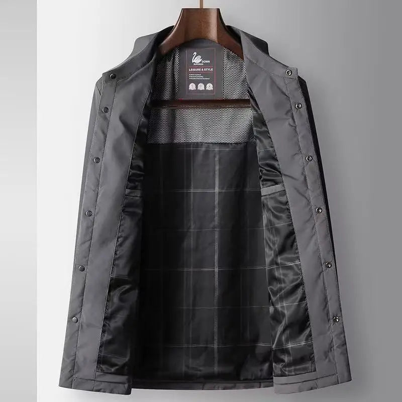 Image of Men's Button-Down Padded Collar Jacket
