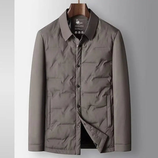 Image of Men's Button-Down Padded Collar Jacket