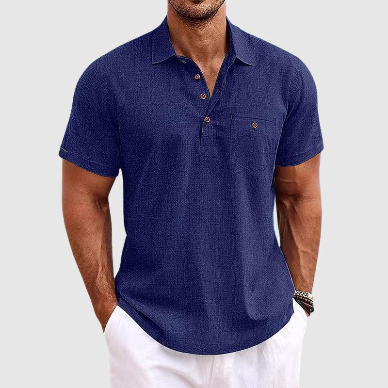 Image of Men's Button-Down Polo Shirt