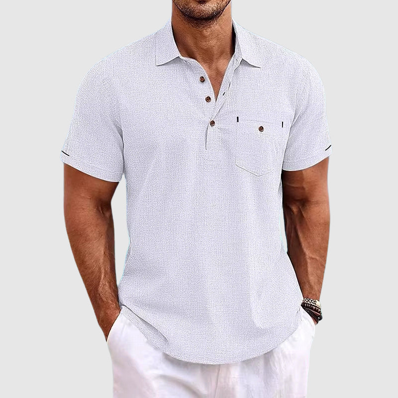 Image of Men's Button-Down Polo Shirt