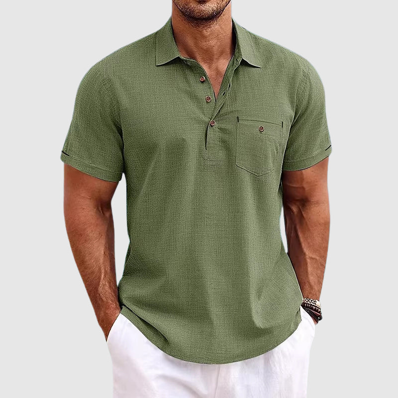 Image of Men's Button-Down Polo Shirt