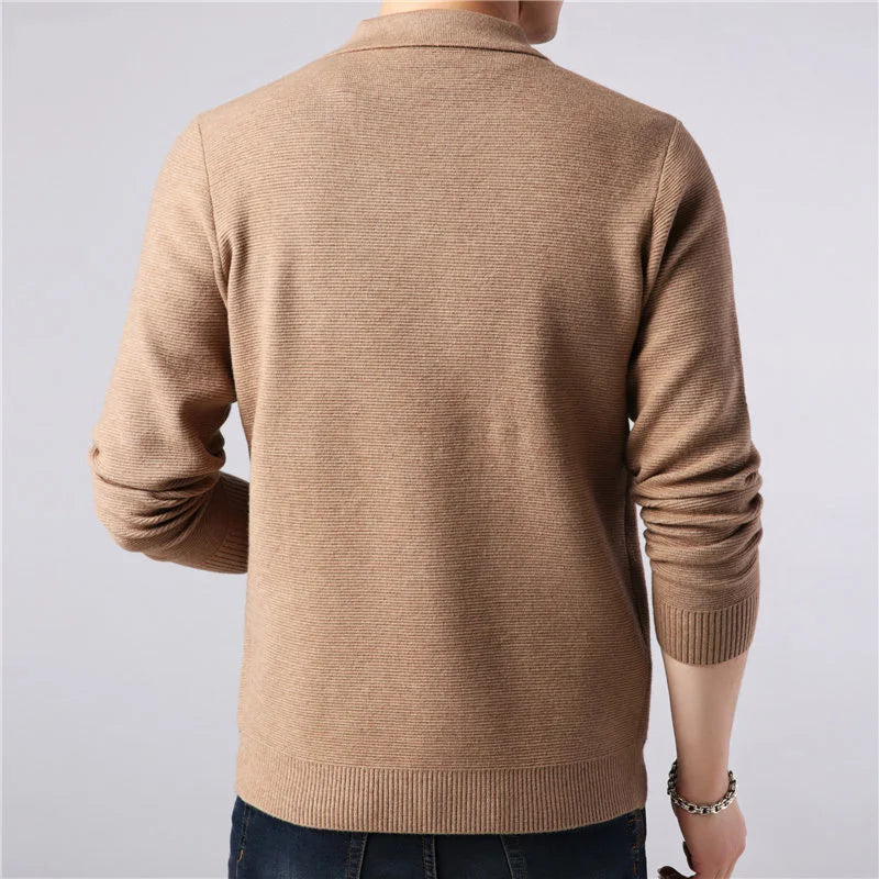 Image of Men's Button-Front Sweater Cardigan