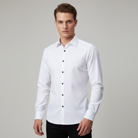 Men's Long-Sleeve Button-Down Dress Shirt