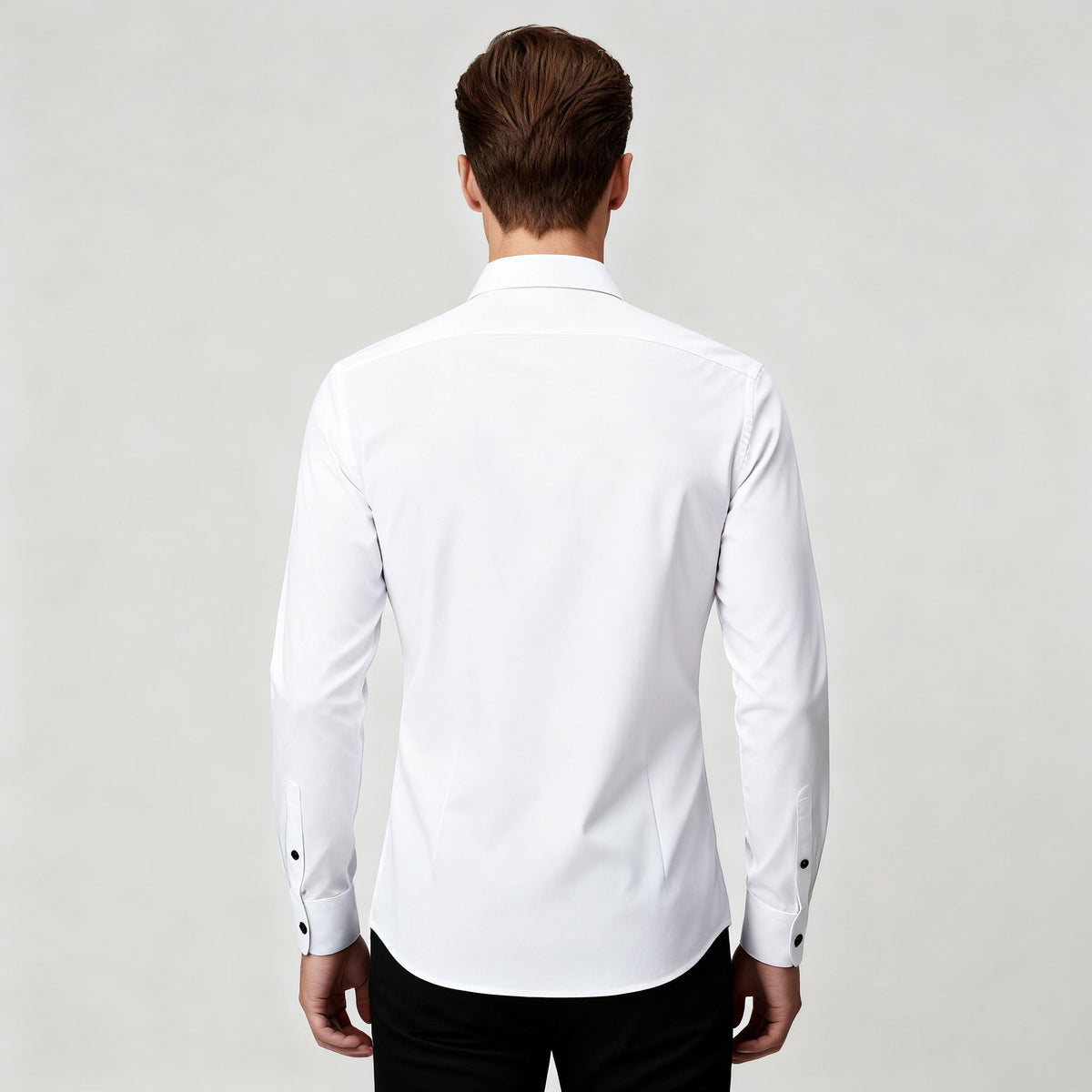 Image of Men's Long-Sleeve Button-Down Dress Shirt