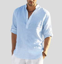 Men's Long-Sleeve Henley Shirt
