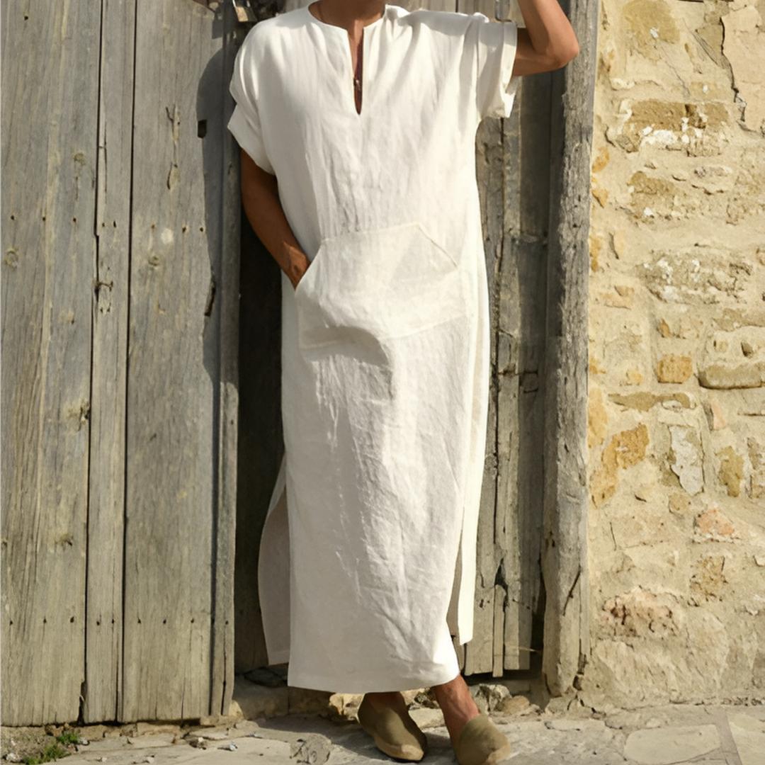 Image of Men's Maxi Short Sleeve Dress