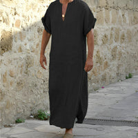 Men's Maxi Short Sleeve Dress