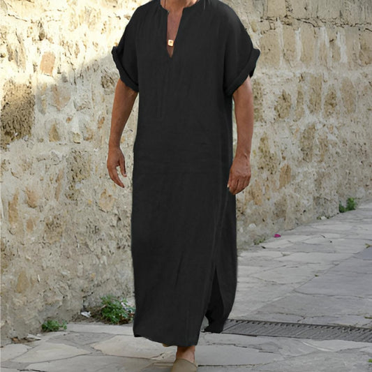 Image of Men's Maxi Short Sleeve Dress