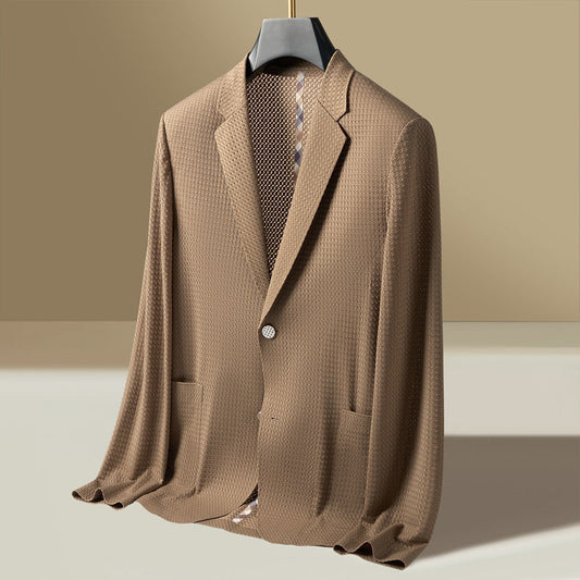 Image of Men's Notch Lapel Blazer Jacket