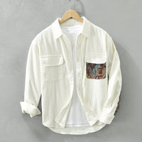 Men's Patchwork Corduroy Shirt