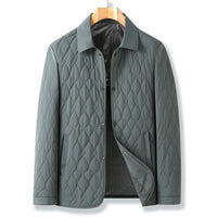 Men's Quilted Button-Down Jacket