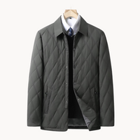 Men's Quilted Collared Jacket