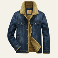 Men's Sherpa Collar Denim Jacket