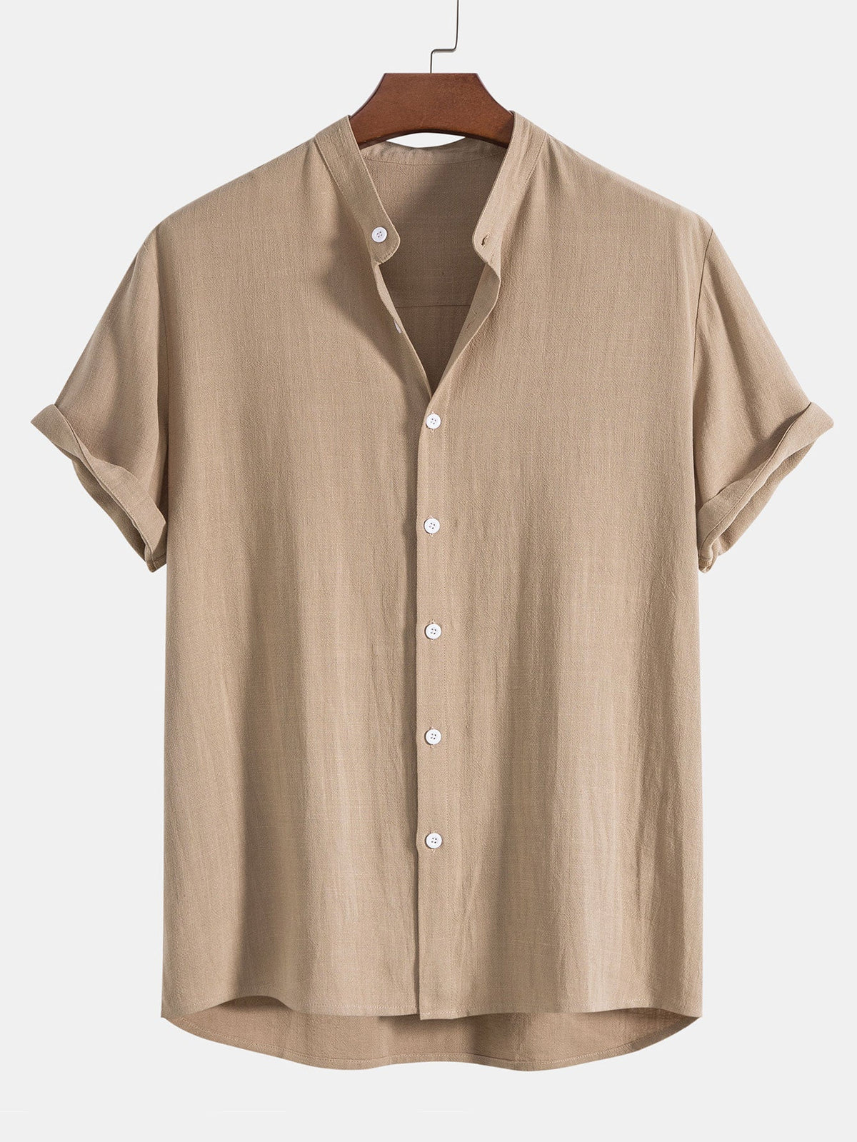 Image of Men's Short Sleeve Casual Shirt Set