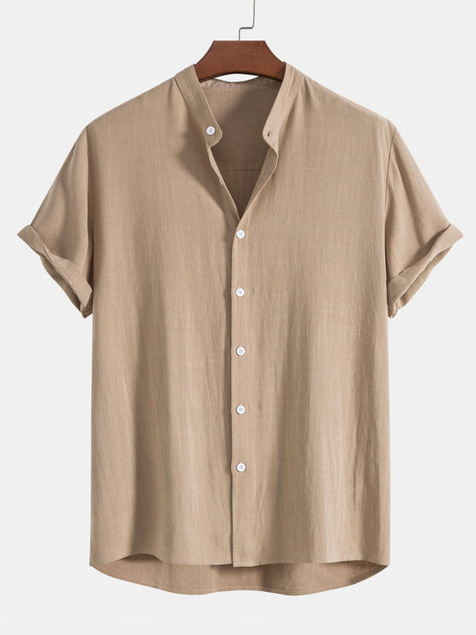 Image of Men's Short Sleeve Casual Shirt Set